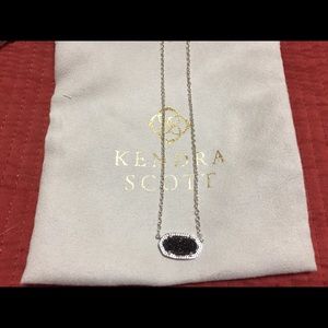 Brand new Kendra Scott black druzy necklace